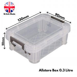 Allstore Plastic Storage Box Size 03 (0.3 Litre)